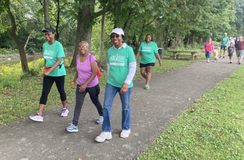 Group of women walking in Columbus, Ohio