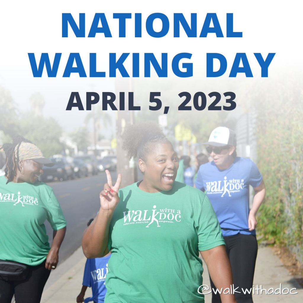 National walking day walk with a doc